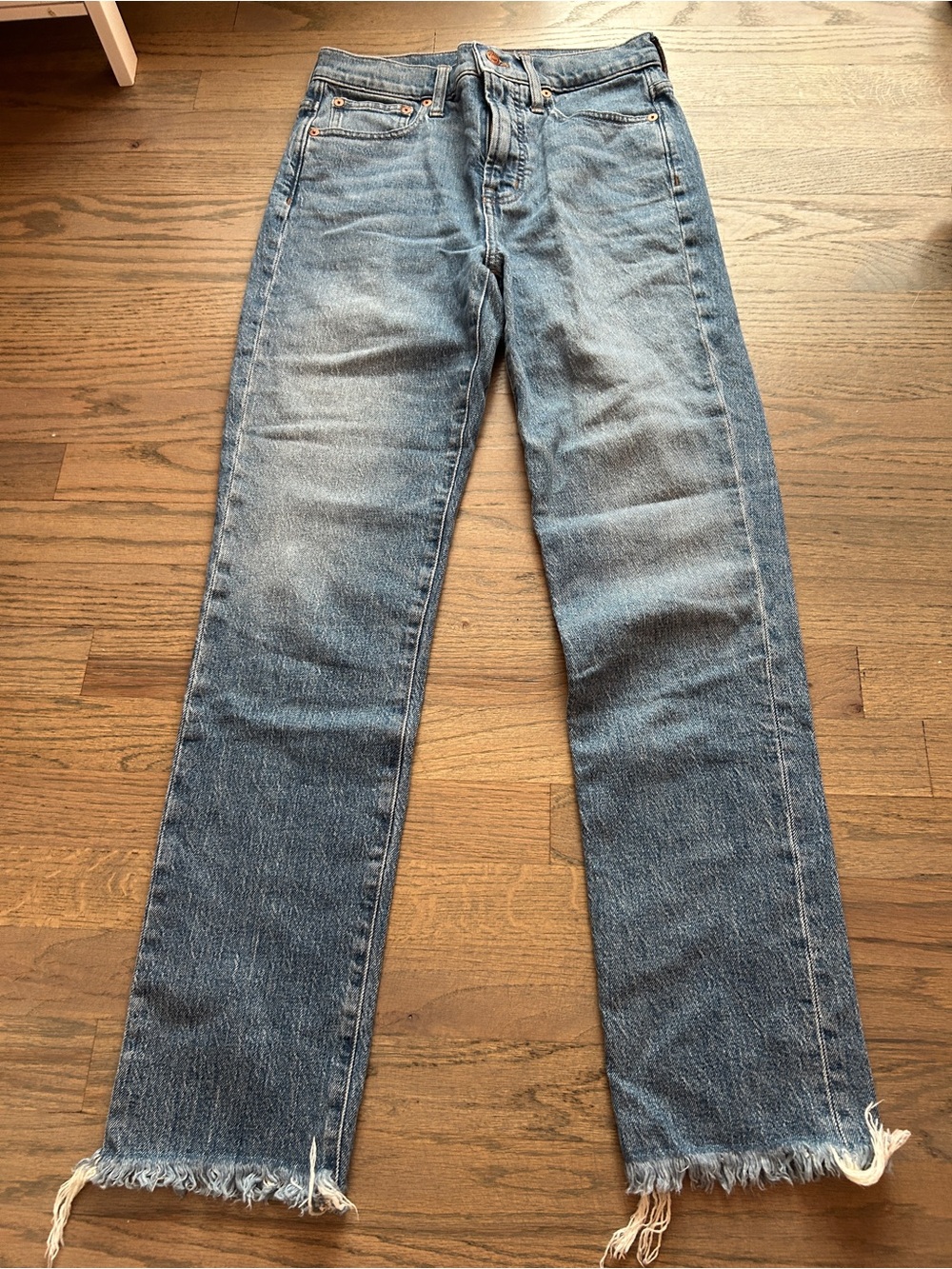 Madewell the perfect vintage crop Straight-Leg Blue Jeans - Casual Everyday